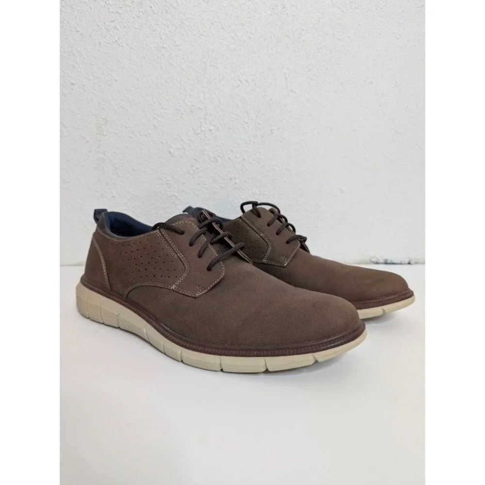 Dockers Men's Brown Casual Office Oxford Shoes Size‎ 9M Comfort Dress Lace Up
